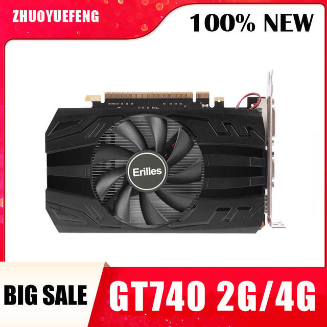 GT 740 2G/4G gpu placa de video gaming rtx 3060ti graphics card not 2060 gtx